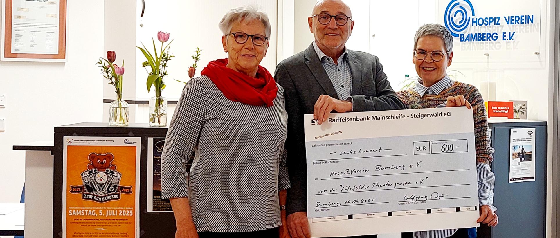 Lülsfelder Theatergruppe Spende im April