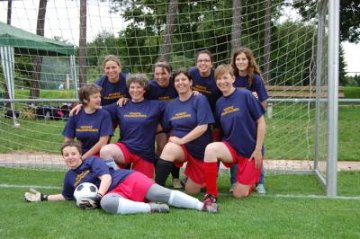 Frauenfußballtunier Fußball Gruppenbild