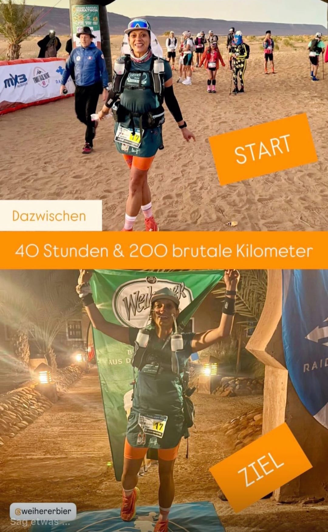 Silke Leikheim 200 km durch die Sahara