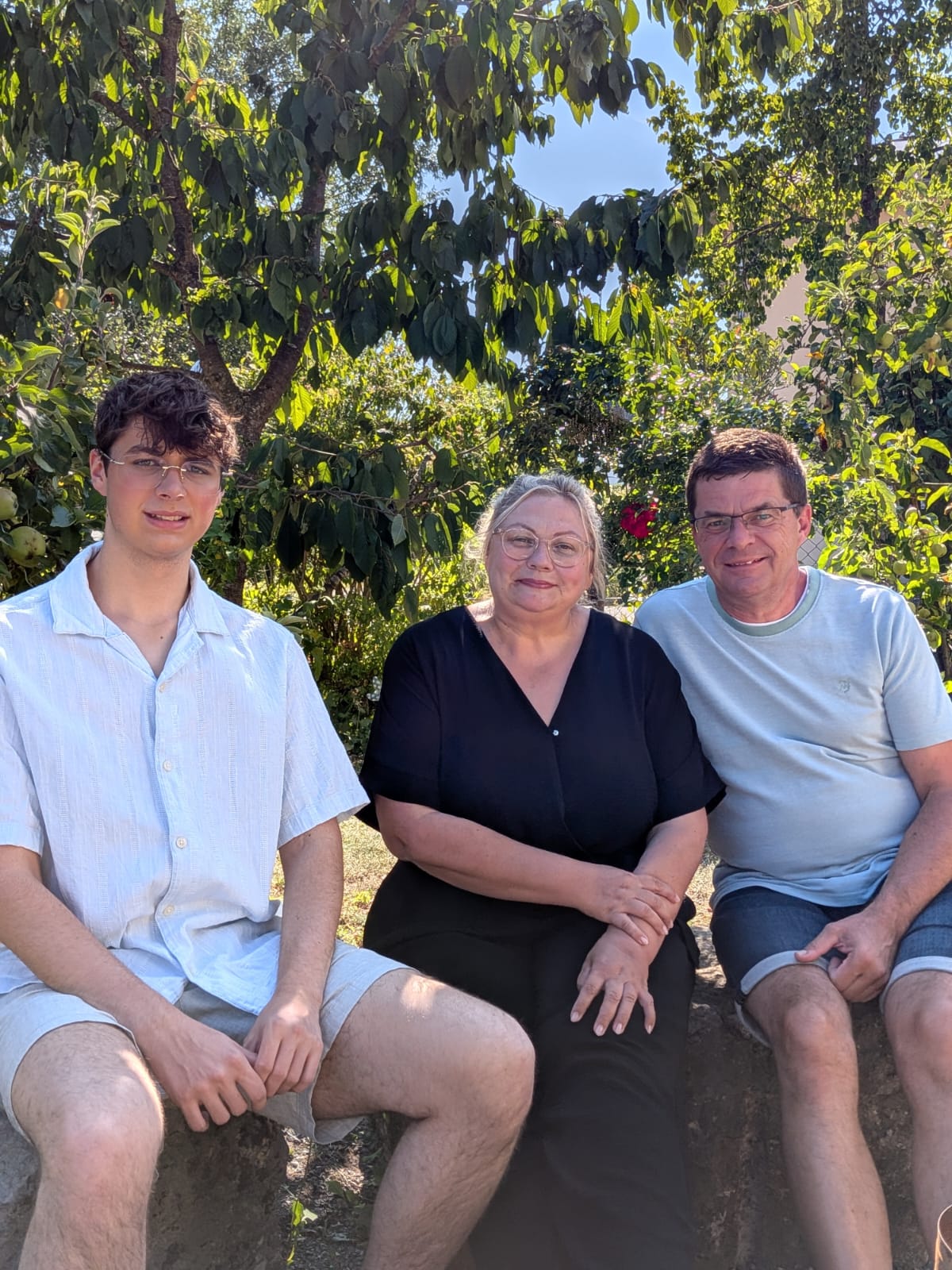 Silke Zoike mit Lukas und Ehemann Helmut